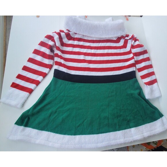 Holiday Time Dress XXL 20 Womens Mrs. Claus Elf Ugly Sweater Dress Christmas - Picture 3 of 14